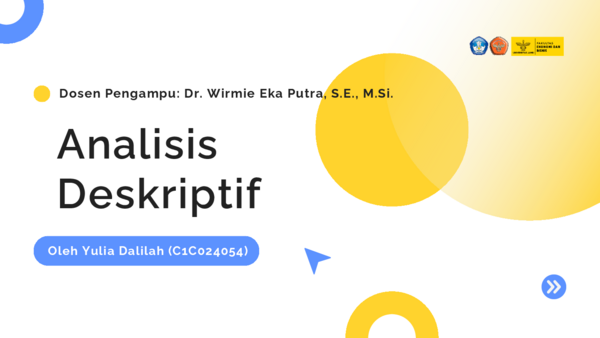 (PDF) ANALISIS DESKRIPTIF