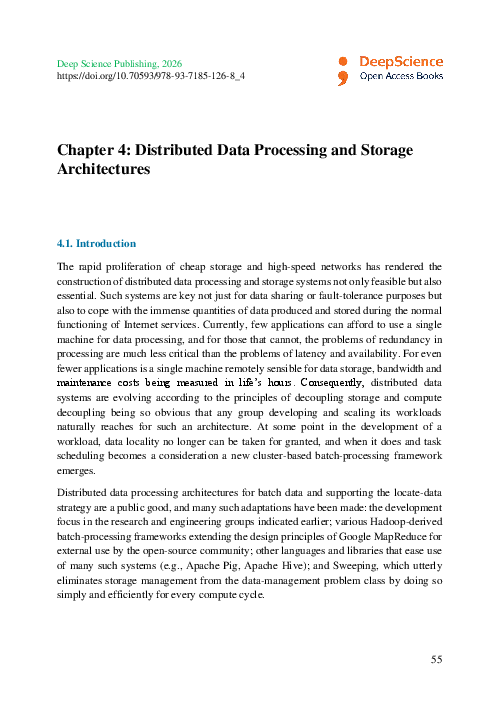 (PDF) Chapter 4: Distributed Data Processing and Storage Architectures