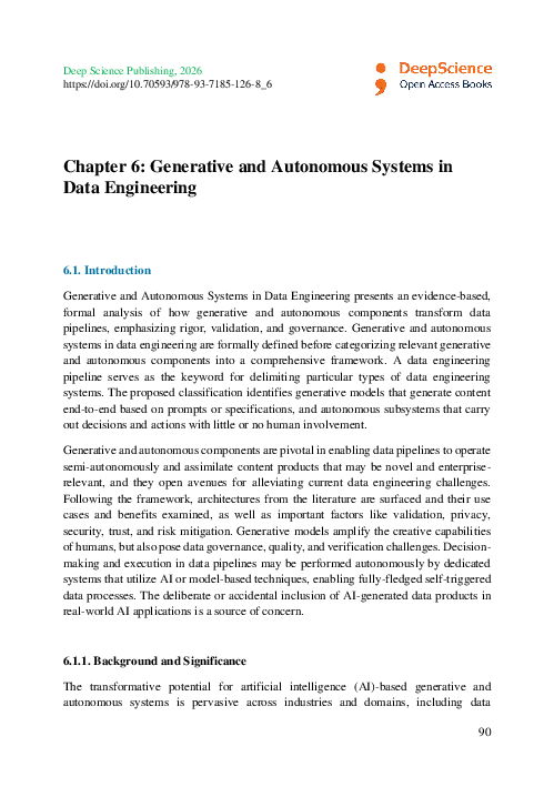 (PDF) Chapter 6: Generative and Autonomous Systems in Data Engineering