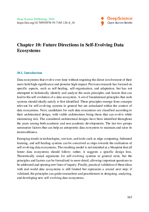 (PDF) Chapter 10: Future Directions in Self-Evolving Data Ecosystems