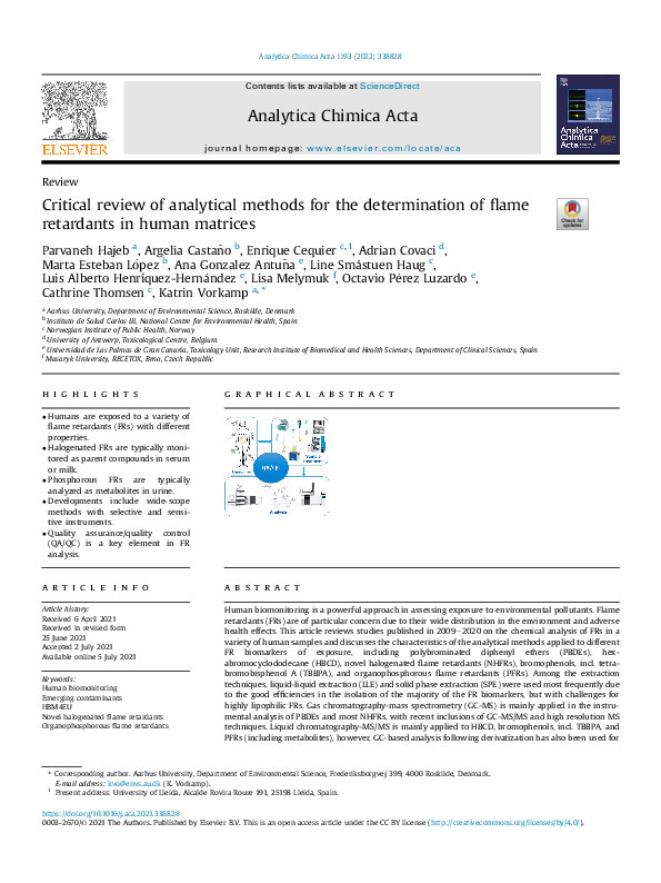(PDF) Critical review of analytical methods for the determination of ...