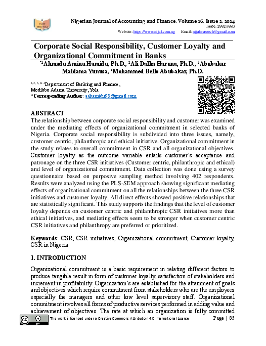 (PDF) Corporate Social Responsibility, Customer Loyalty and ...
