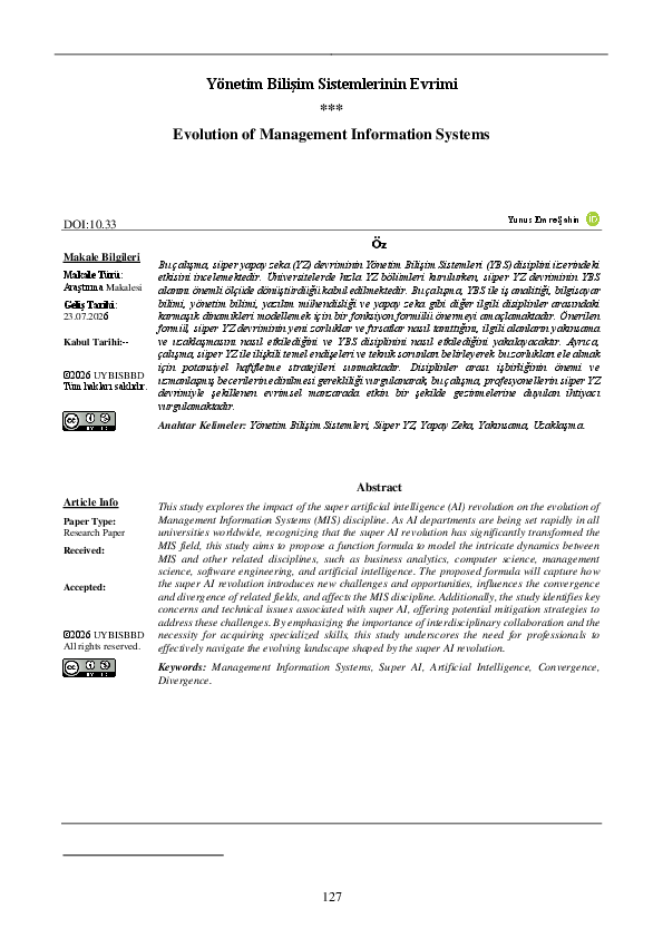 (PDF) Evolution of Management Information Systems