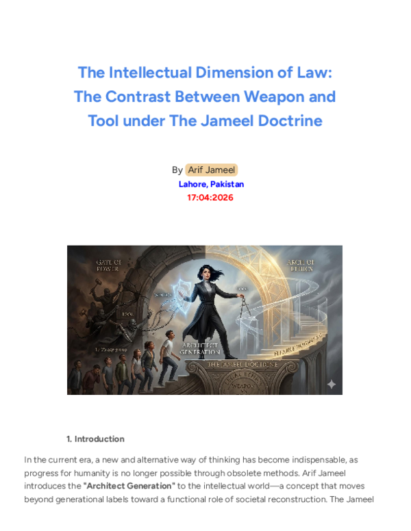 (PDF) Jameel Doctrine Law Weapon vs Tool Arif Jameel.pdf Academa 17.4.