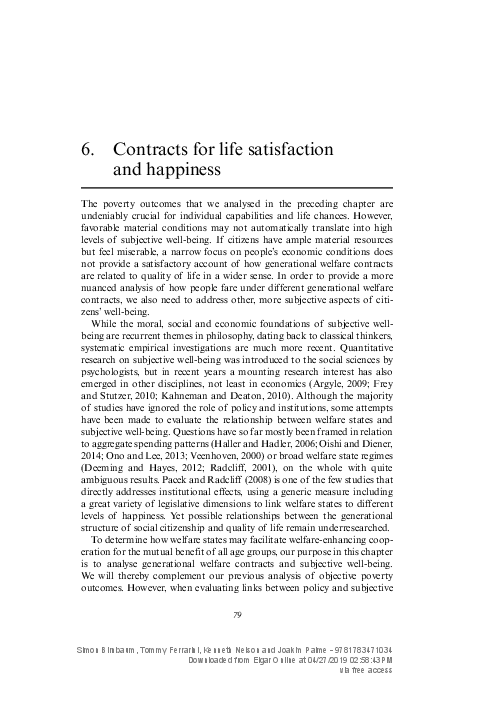 (PDF) Contracts for life satisfaction and happiness