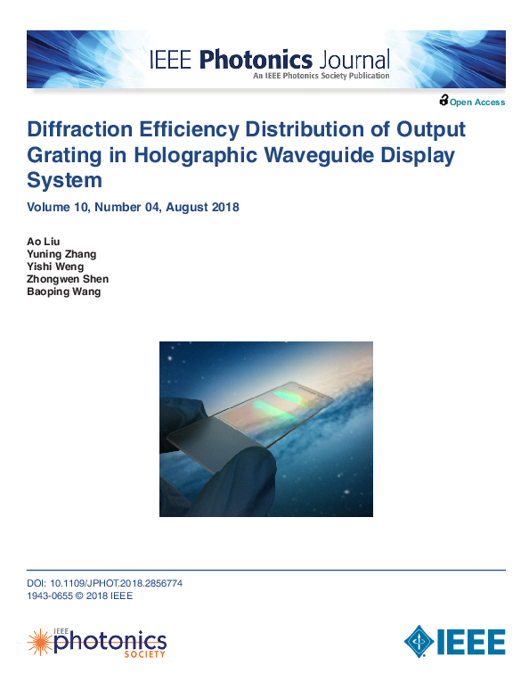 (PDF) Diffraction Efficiency Distribution of Output Grating in ...