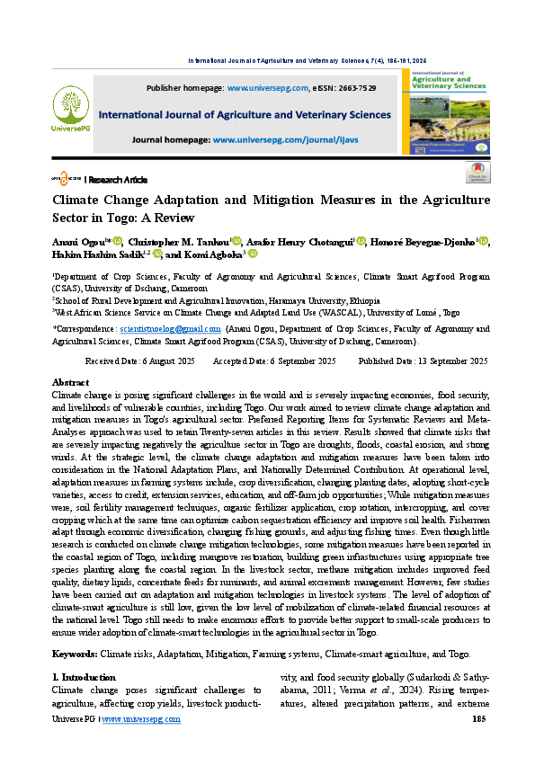 (PDF) Climate Change Adaptation and Mitigation Measures in the ...