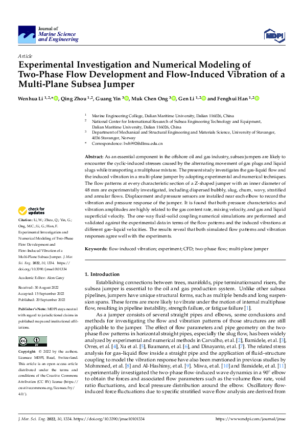 (PDF) Experimental Investigation and Numerical Modeling of Two-Phase ...