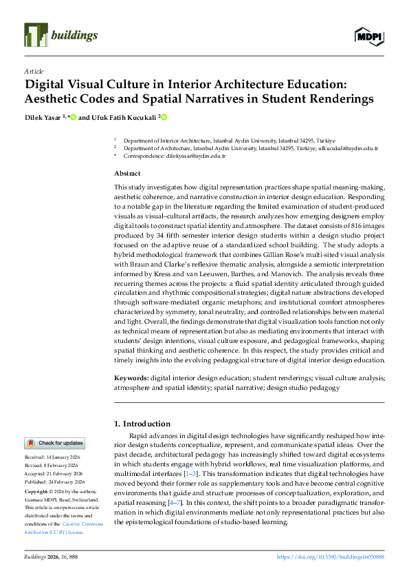 (PDF) Digital Visual Culture in Interior Architecture Education ...
