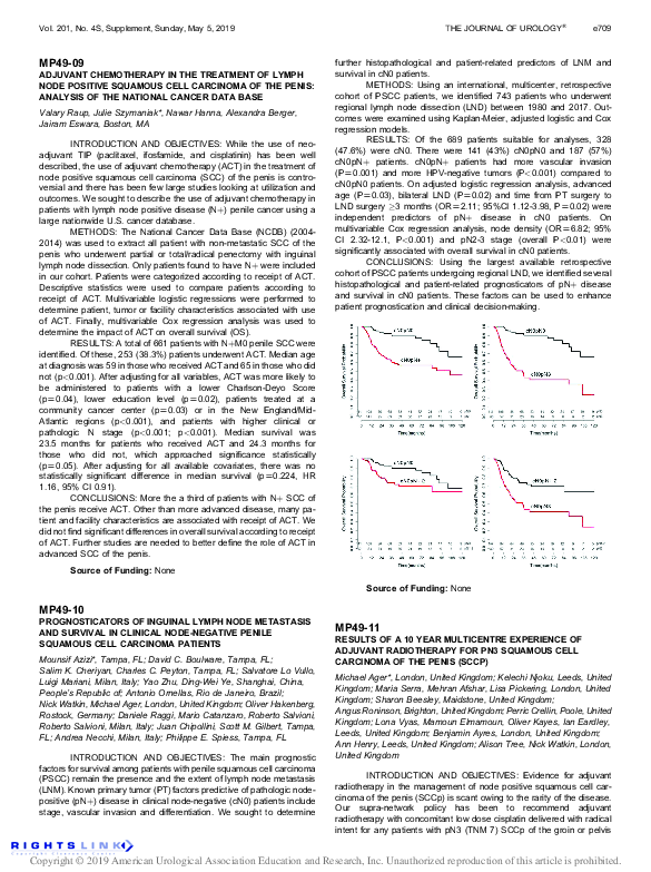 (PDF) MP49-10 Prognosticators of Inguinal Lymph Node Metastasis and ...