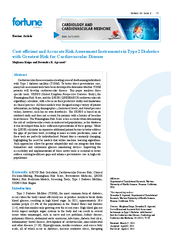 (PDF) Cost-efficient and Accurate Risk Assessment Instruments in Type 2 ...