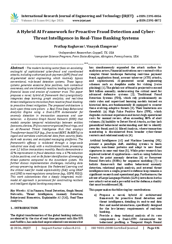 (PDF) A Hybrid AI Framework for Proactive Fraud Detection and Cyber ...