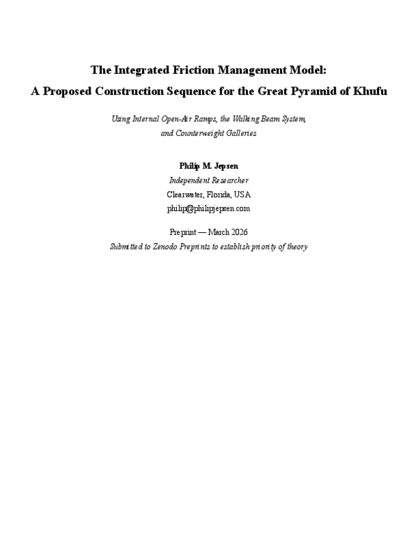 (PDF) The Integrated Friction Management Model: A Proposed Construction ...