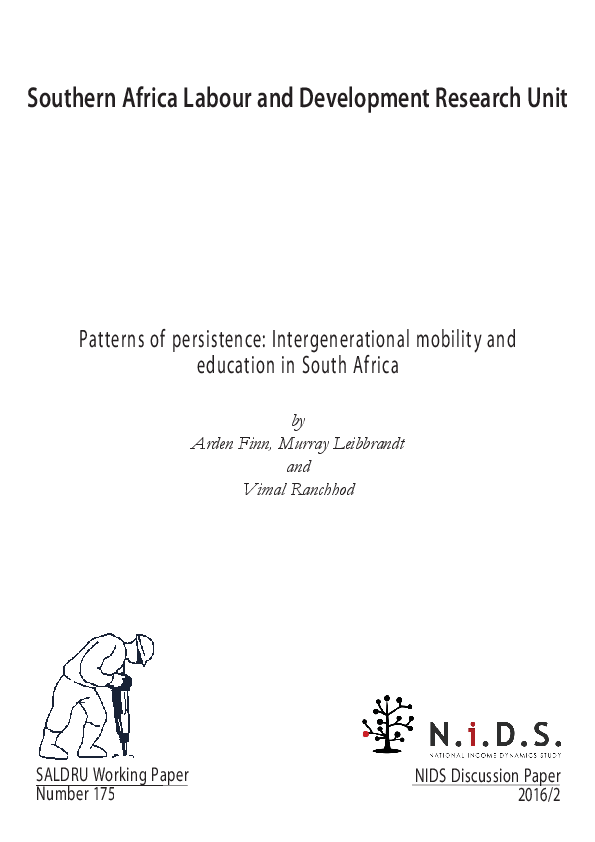 (PDF) Patterns of persistence: Intergenerational mobility and education ...