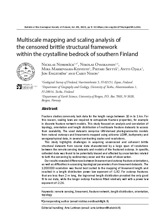(PDF) Multiscale mapping and scaling analysis of the censored brittle ...