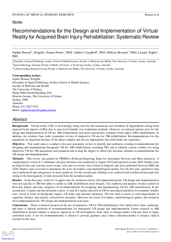 (PDF) Recommendations for the Design and Implementation of Virtual ...