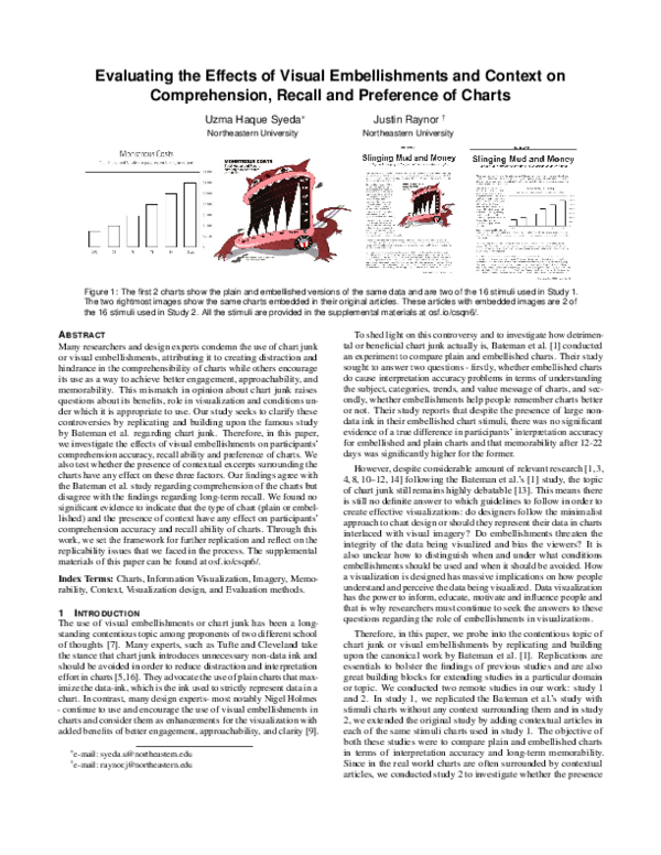 (PDF) Evaluating the Effects of Visual Embellishments and Context on ...