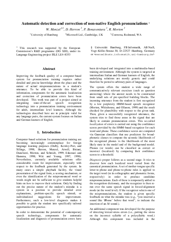 (PDF) Automatic detection and correction of non-native English ...