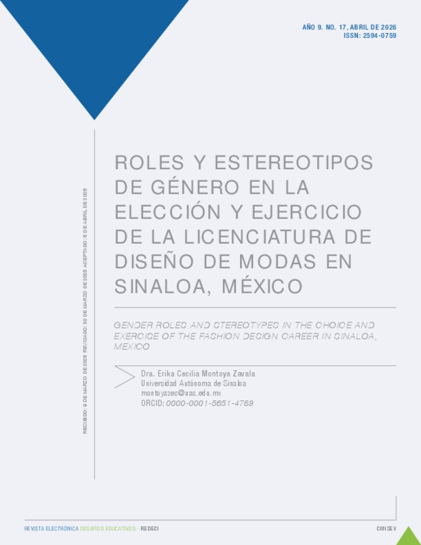 (PDF) Roles y Estereotipos de Género en la Elección y Ejercicio de la ...