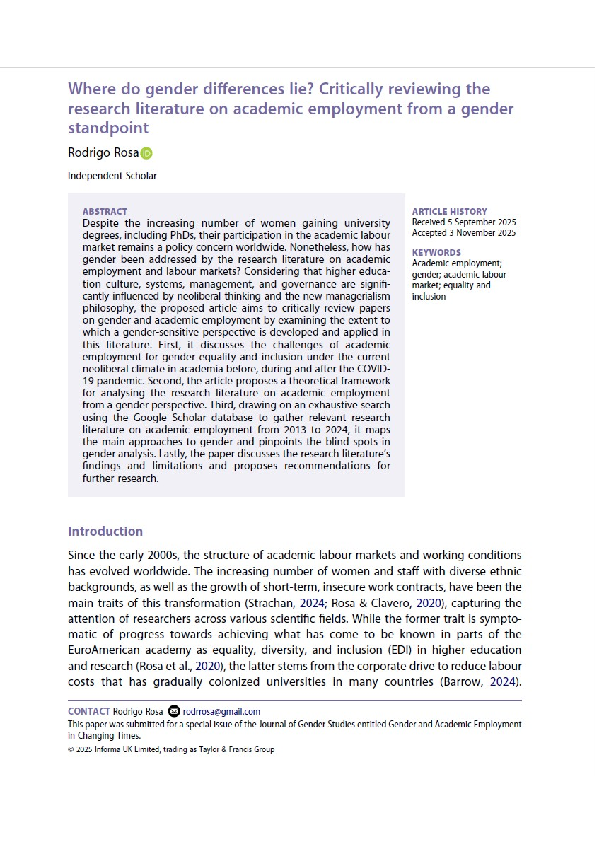 (PDF) Where do gender differences lie? Critically reviewing the ...