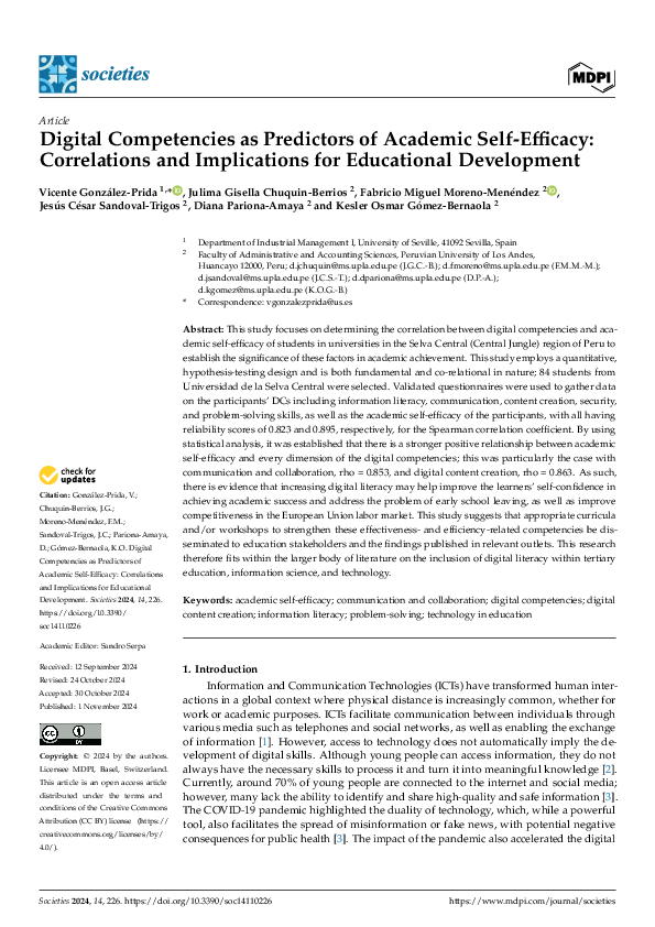 (PDF) Digital Competencies as Predictors of Academic Self-Efficacy ...