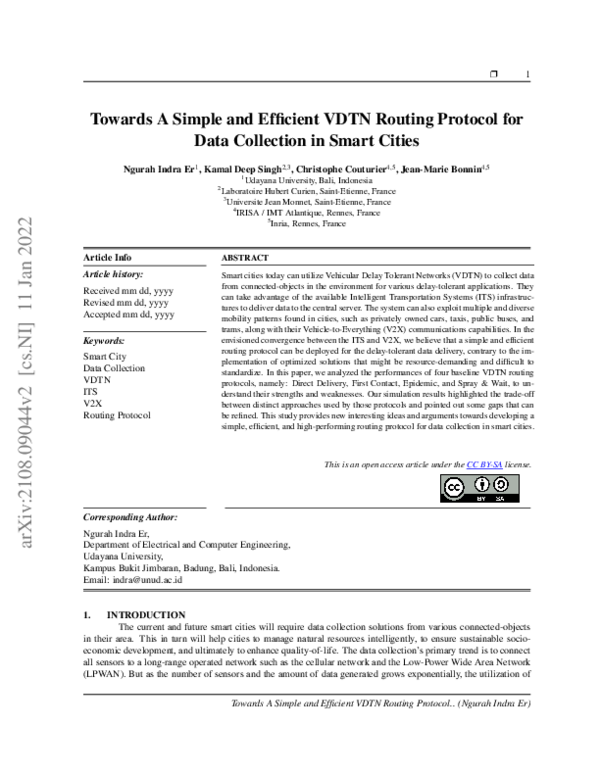 (PDF) Towards A Simple and Efficient VDTN Routing Protocol for Data ...