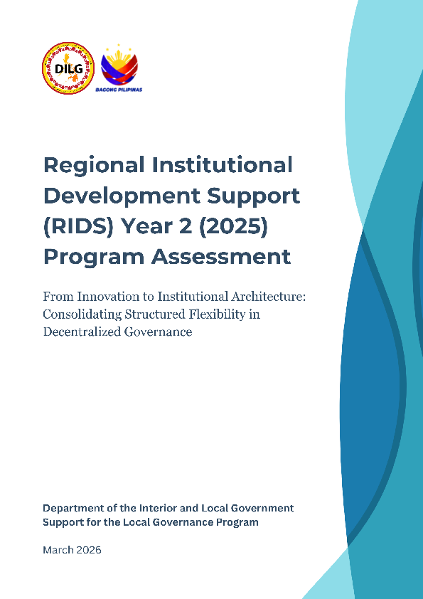 (PDF) Regional Institutional Development Support (RIDS) Year 2 (2025 ...