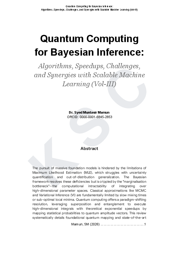 (PDF) Quantum Computing for Bayesian Inference: Algorithms, Speedups ...