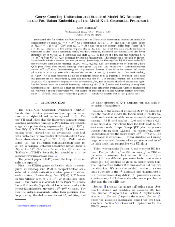 (PDF) Gauge Coupling Unification and Standard Model RG Running in the ...