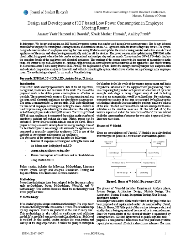 (PDF) Design and Development of IOT based Low Power Consumption in ...
