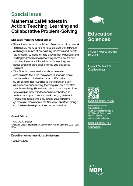 (PDF) Mathematical Mindsets in Action: Teaching, Learning and ...
