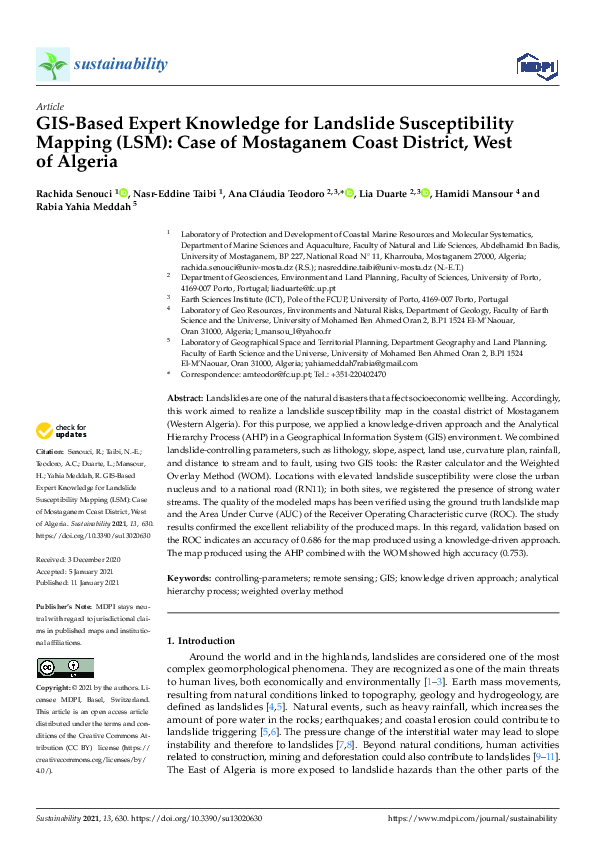 (PDF) GIS-Based Expert Knowledge for Landslide Susceptibility Mapping ...