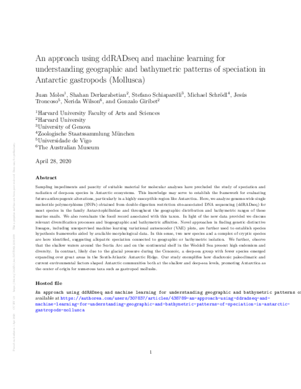 (PDF) An approach using ddRADseq and machine learning for understanding ...