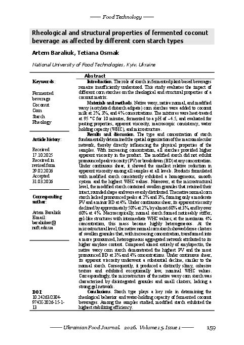 (PDF) Rheological and structural properties of fermented coconut ...