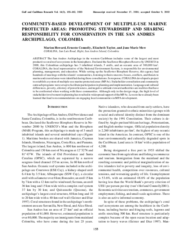 (PDF) Community-Based Development of Multiple-Use Marine Protected ...