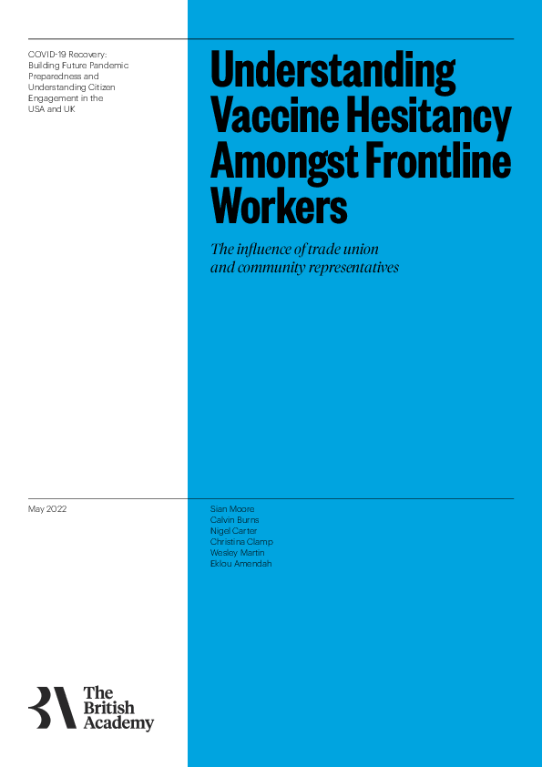 (PDF) Understanding Vaccine Hesitancy Amongst Frontline Workers: The ...