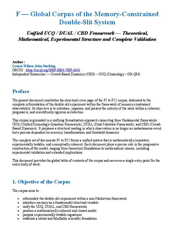 (PDF) F -Global Corpus of the Memory-Constrained Double-Slit System ...