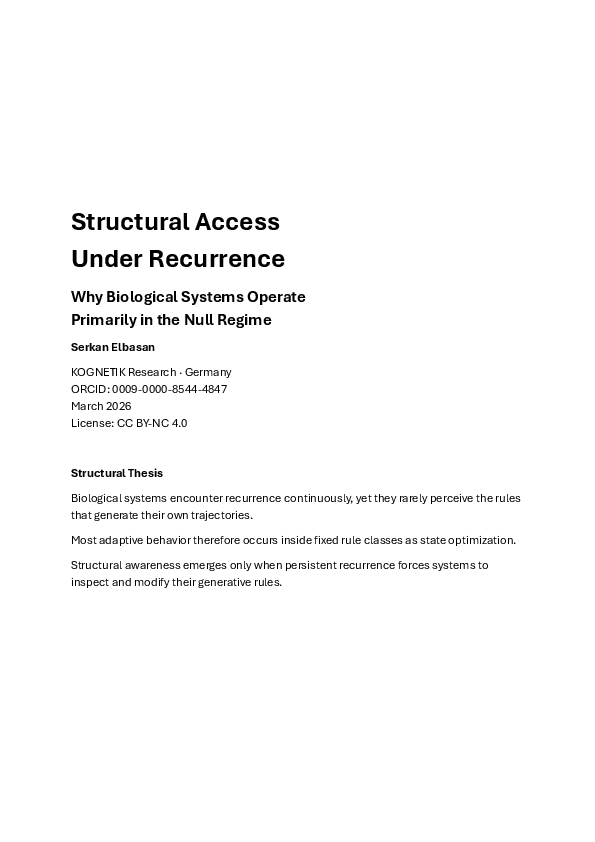 (PDF) Structural Access Under Recurrence: Why Biological Systems ...