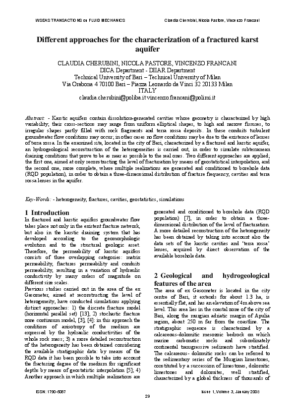 (PDF) Different approaches for the characterization of a fractured ...