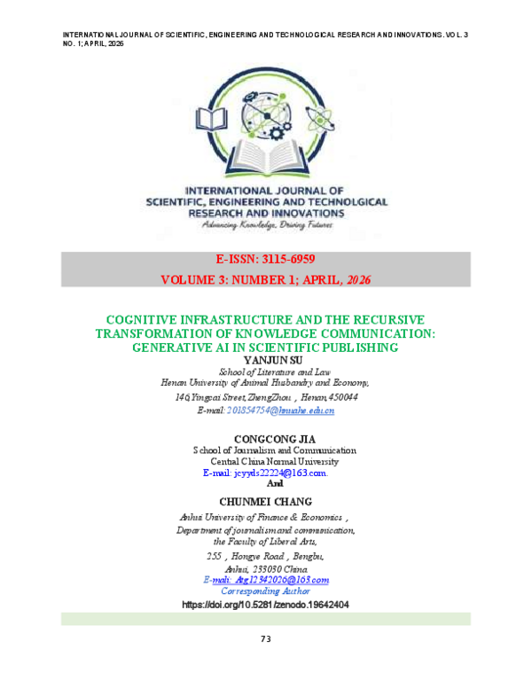 (PDF) COGNITIVE INFRASTRUCTURE AND THE RECURSIVE TRANSFORMATION OF ...