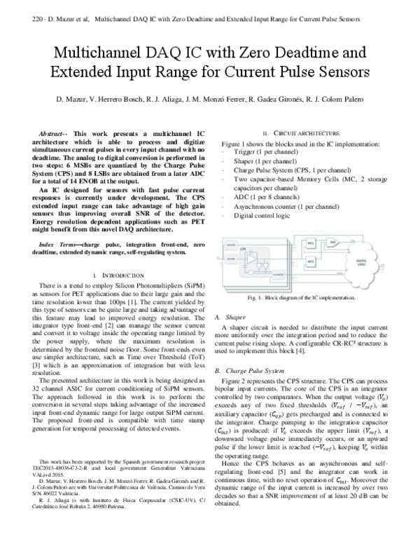 (PDF) Multichannel DAQ IC with zero deadtime and extended input range ...
