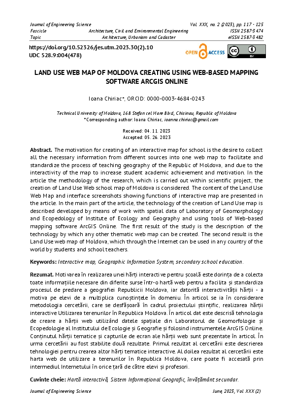 (PDF) Land Use Web Map of Moldova Creating Using Web-Based Mapping ...