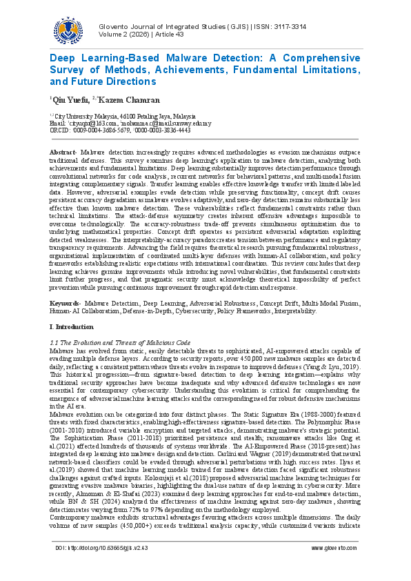 (PDF) Deep Learning-Based Malware Detection: A Comprehensive Survey of ...