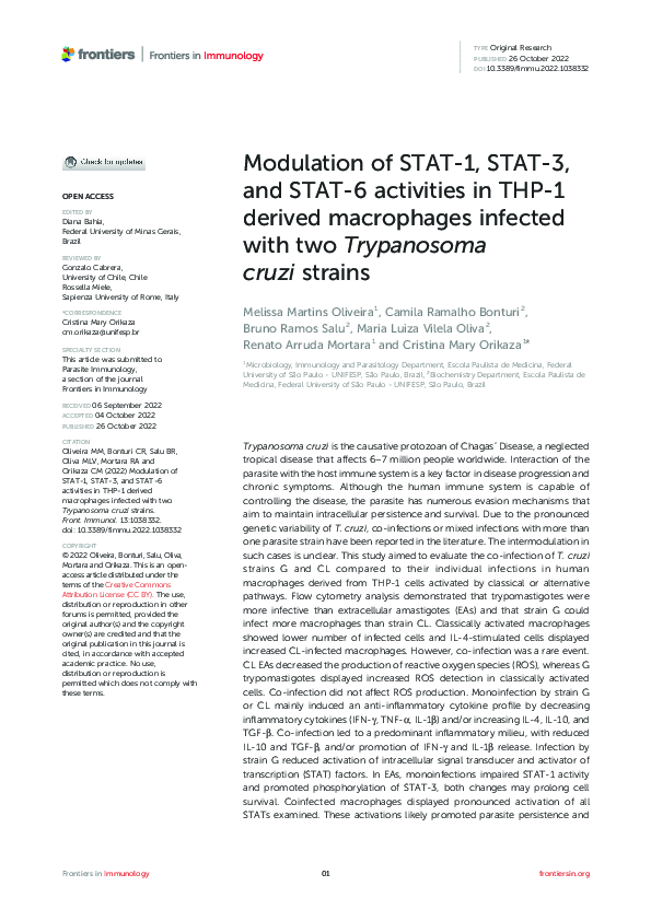 (PDF) Modulation of STAT-1, STAT-3, and STAT-6 activities in THP-1 ...