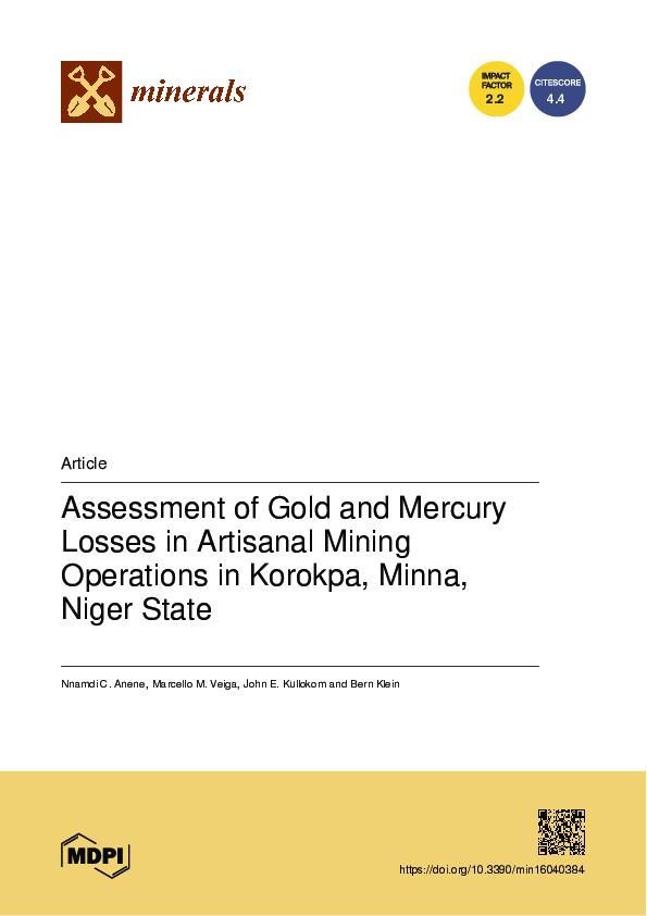 (PDF) Assessment of Gold and Mercury Losses in Artisanal Mining ...