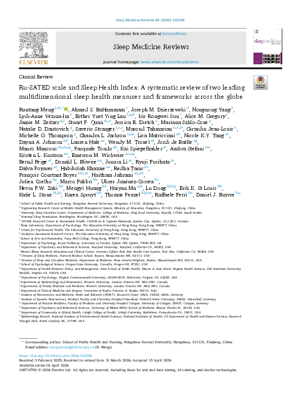 (PDF) Ru-SATED scale and Sleep Health Index: A systematic review of two ...