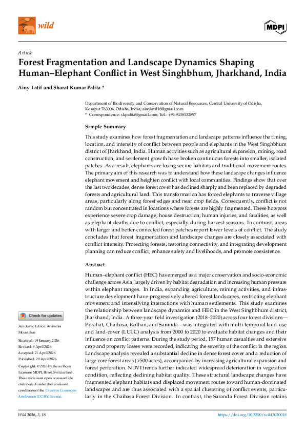(PDF) Forest Fragmentation and Landscape Dynamics Shaping Human ...
