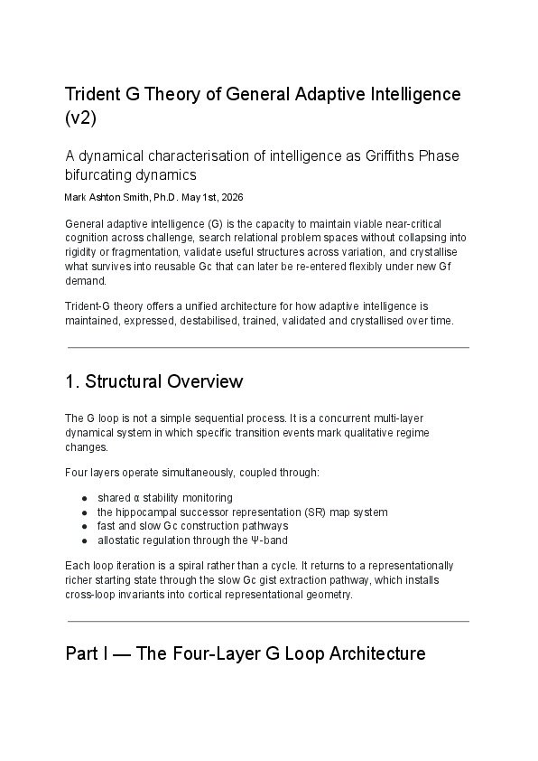 (PDF) Trident G Theory of General Adaptive Intelligence (v2) A ...