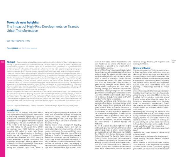 (PDF) Towards new heights: The Impact of High-Rise Developments on ...
