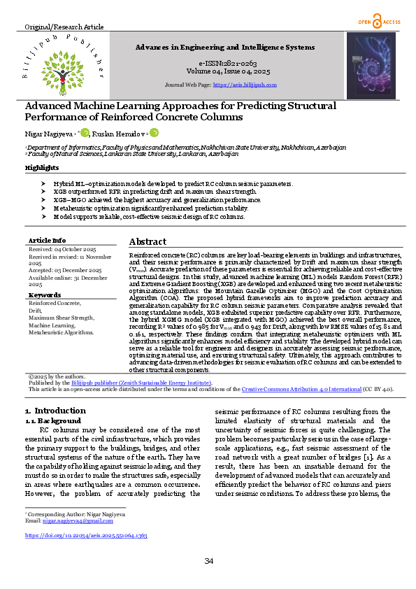 (PDF) Advanced Machine Learning Approaches for Predicting Structural ...